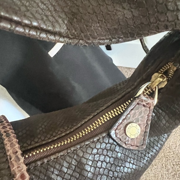 Jimmy Choo Snakeskin Suede Fringe Shoulder Bag - Picture 8 of 9